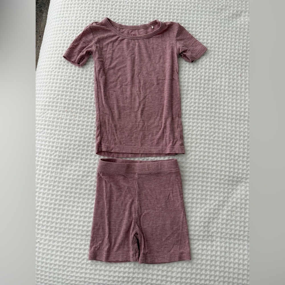 Little Sleepies shorts short sleeved toddler girl pajama set 3T